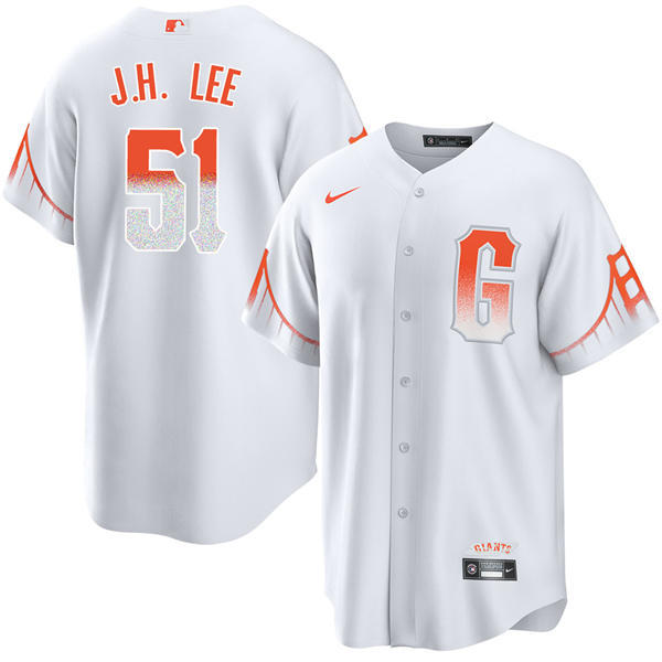 Mens San Francisco Giants #51 Jung-hoo Lee Nike White San Francisco City Connect Limited Jersey