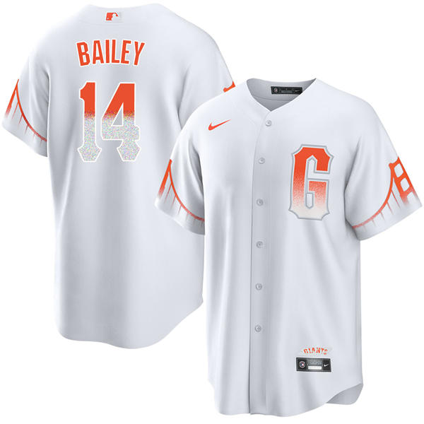 Mens San Francisco Giants #14 Patrick Bailey Nike White San Francisco City Connect Limited Jersey