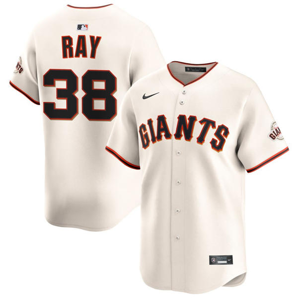 Mens San Francisco Giants #38 Robbie Ray Nike Cream Home Limited Player Jersey