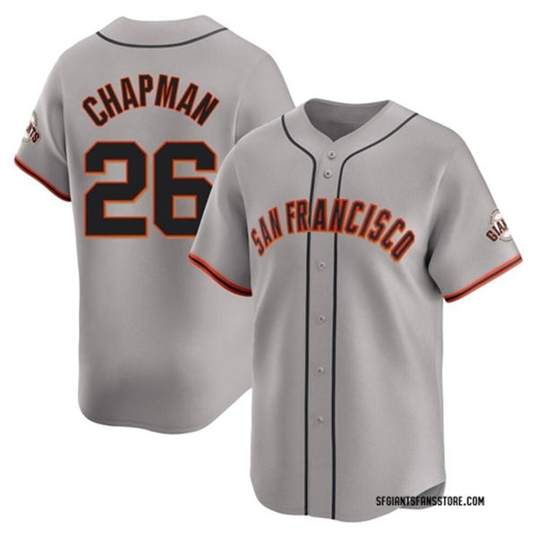 Mens San Francisco Giants #26 Matt Chapman Nike Gray Road Limited Jersey