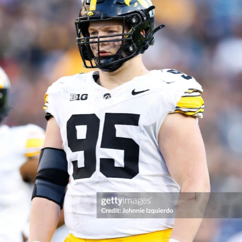 Men Youth Iowa Hawkeyes #95 Aaron Graves Nike White College Football Game Jersey