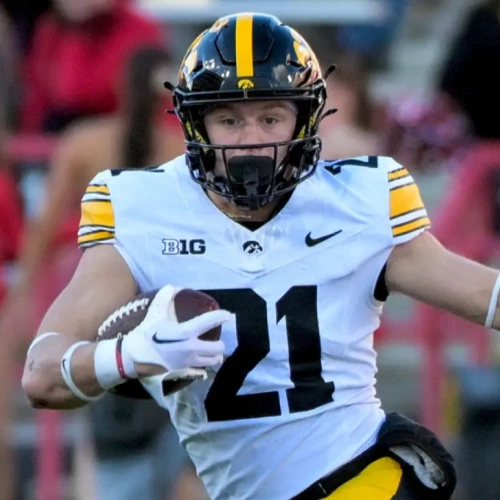 Men Youth Iowa Hawkeyes #21 Kaden Wetjen Nike White College Football Game Jersey