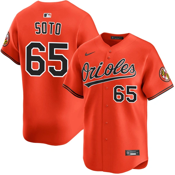 Mens Baltimore Orioles #65 Gregory Soto Nike Orange Alternate Limited Player Jersey