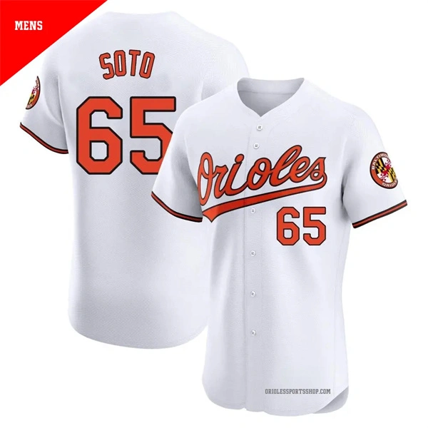 Mens Baltimore Orioles #65 Gregory Soto Nike Home White Limited Player Jersey