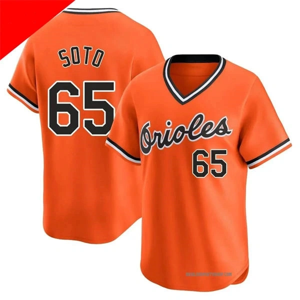 Mens Baltimore Orioles #65 Gregory Soto Nike Orange Pullover Cooperstown Jersey
