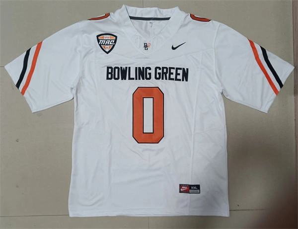 Mens Youth Bowling Green Falcons #0 Harold Fannin Jr. 2023 White Football Game Jersey
