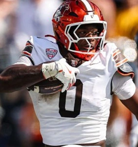 Mens Youth Bowling Green Falcons #0 Harold Fannin Jr. 2024 White Football Game Jersey