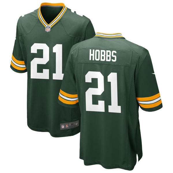 Mens Green Bay Packers #21 Nate Hobbs Nike Green F.U.S.E. Vapor Limited Jersey