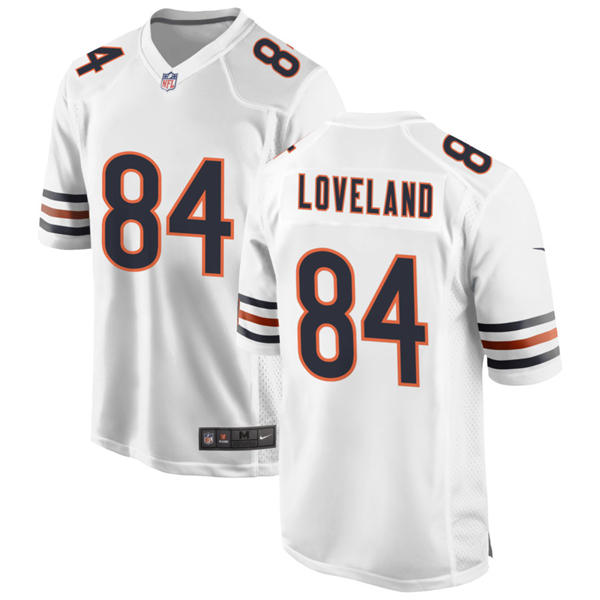 Mens Chicago Bears #84 Colston Loveland Nike White Vapor F.U.S.E. Limited Jersey