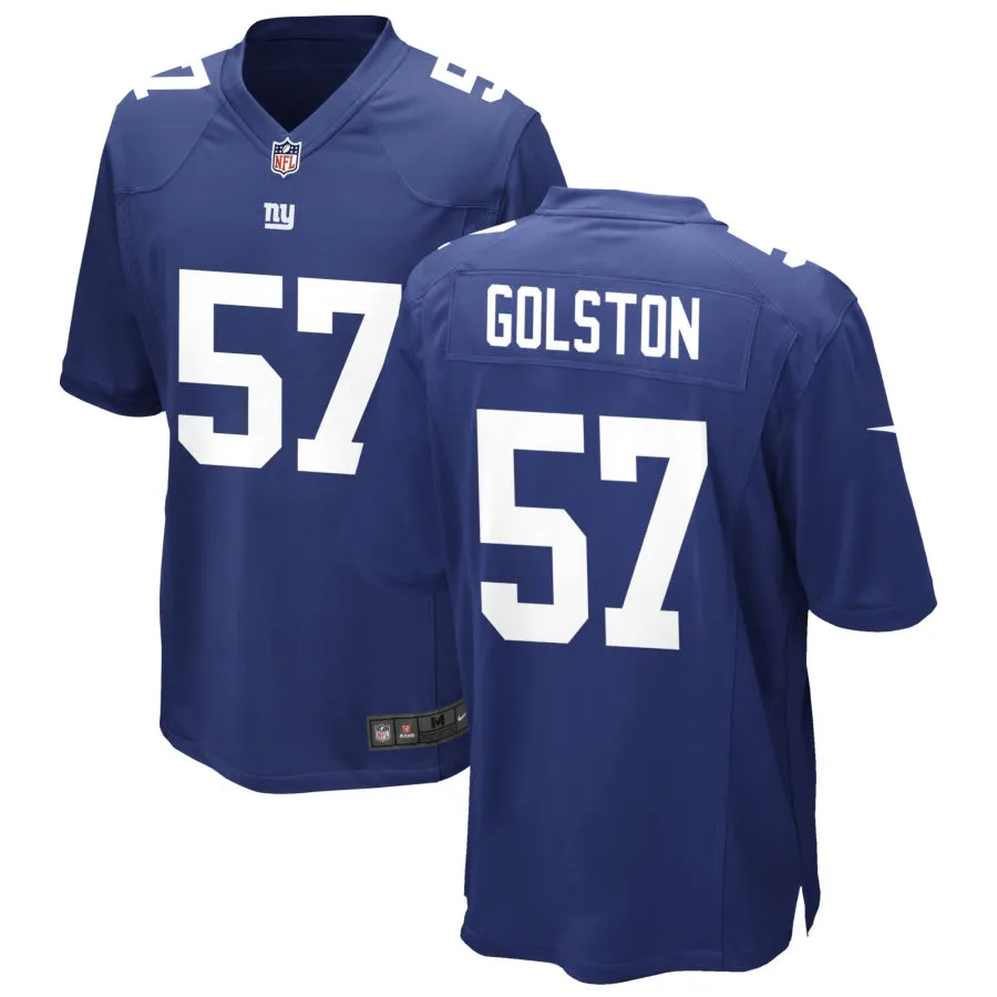 Men's New York Giants #57 Chauncey Golston Nike Royal Team Color Vapor F.U.S.E. Limited Jersey