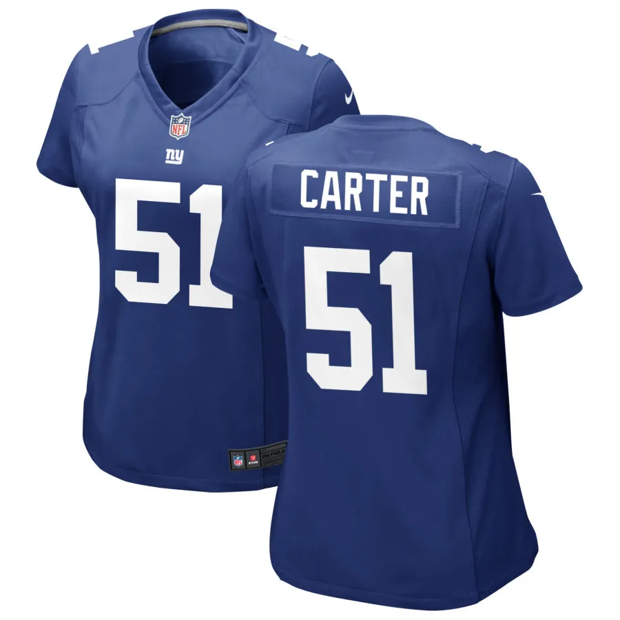 Women's  New York Giants #51 Abdul Carter Nike Royal Limited Jersey