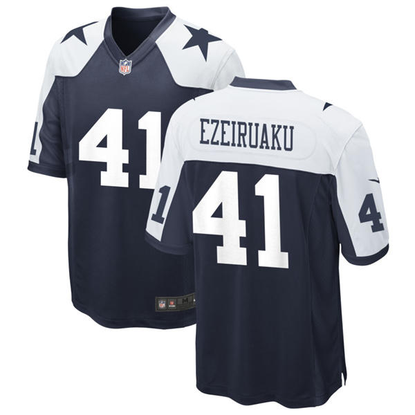 Mens Dallas Cowboys #41 Donovan Ezeiruaku Nike Navy Alternate Vapor F.U.S.E. Limited Jersey
