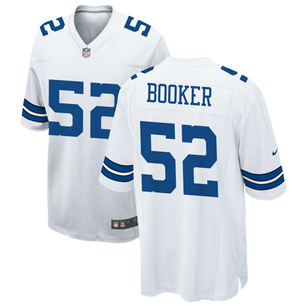 Mens Dallas Cowboys #52 Tyler Booker Nike White Vapor F.U.S.E. Limited Jersey
