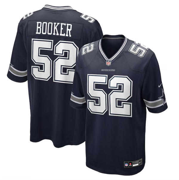 Mens Dallas Cowboys #52 Tyler Booker Nike Navy Vapor F.U.S.E. Limited Jersey
