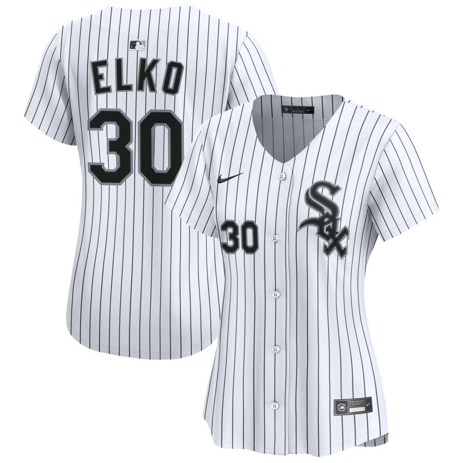 Womens Chicago White Sox #30 Tim Elko Nike White Home  Limited Jersey