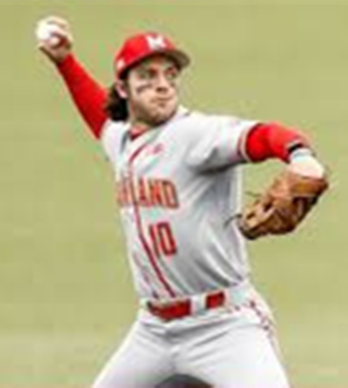 MeMaryland Terrapins #10 Chris Hacopian Grey Maryland  College Baseball Game Jersey