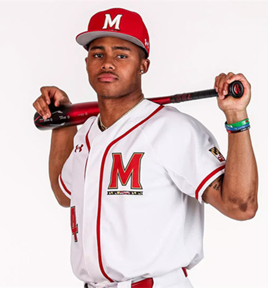 MeMaryland Terrapins #4 Jordan Crosland White M College Baseball Game Jersey