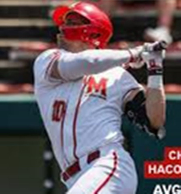 MeMaryland Terrapins #10 Chris Hacopian White M College Baseball Game Jersey