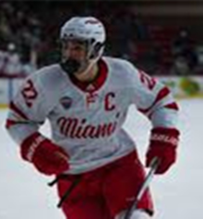 Miami RedHawks #22 Ryan Sullivan White College Hockey Game Jersey