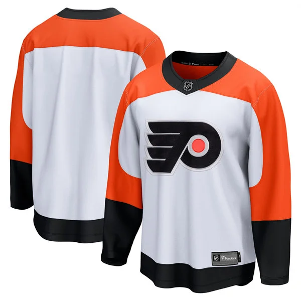 Mens Philadelphia Flyers Blank Fanatics White Away Premier Team Jersey