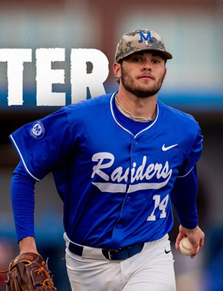 Middle Tennessee Blue Raiders #14 Chandler Alderman 2025 Blue College Baseball Game Jersey