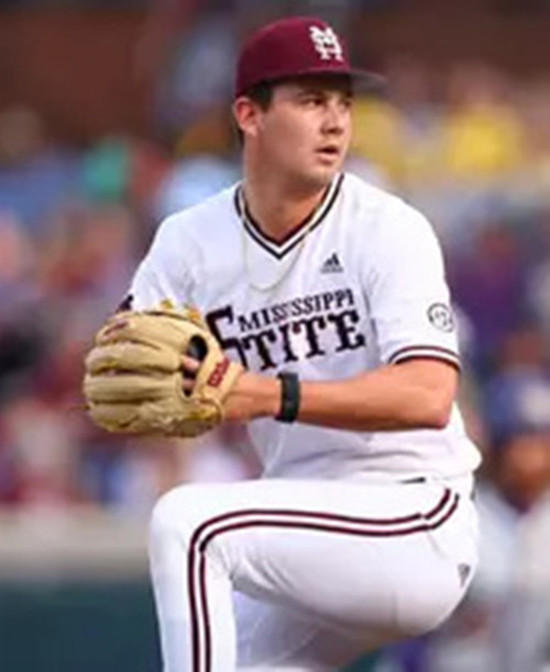 Mississippi State Bulldogs #31 Karson Ligon White Pullover College Baseball Game Jersey