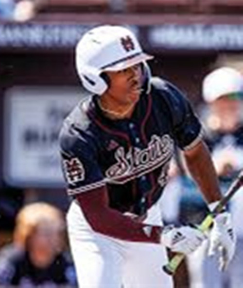 Mississippi State Bulldogs #41 Ethan Pulliam Black Full Button College Baseball Game Jersey