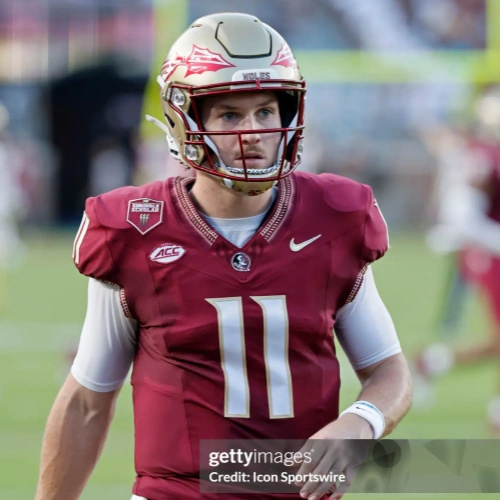 Florida State Seminoles #11 Brock Glenn Nike 2025 Maroon Football Jersey