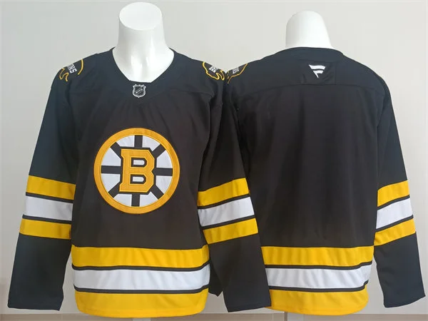 Men's Boston Bruins Blank Fanatics 2025 Black Home Premium Team Jersey