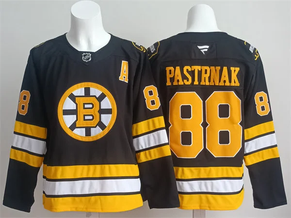 Men's Boston Bruins #88 David Pastrnak Fanatics 2025 Black Home Premium Player Jersey
