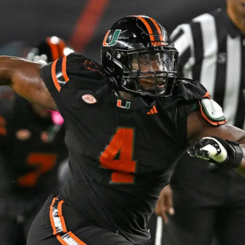 Miami Hurricanes #4 Rueben Bain Jr. 2024 Black Football Game Jersey