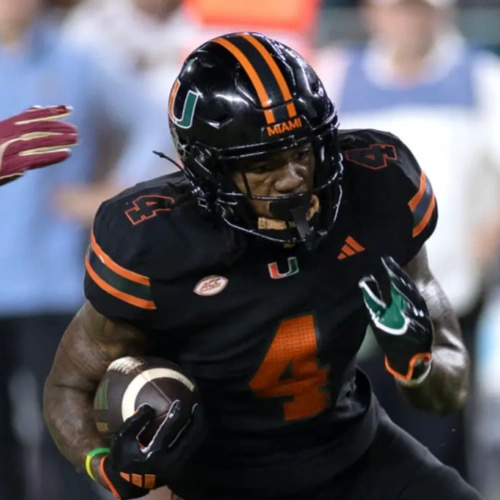 Miami Hurricanes #4 Mark Fletcher Jr. 2024 Black Football Game Jersey