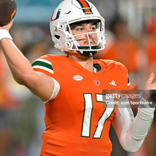 Miami Hurricanes #17 Emory Williams 2024 Orange Football Game Jersey