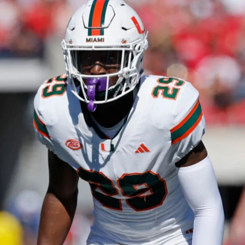 Miami Hurricanes #29 OJ Frederique Jr. 2024 White Football Game Jersey