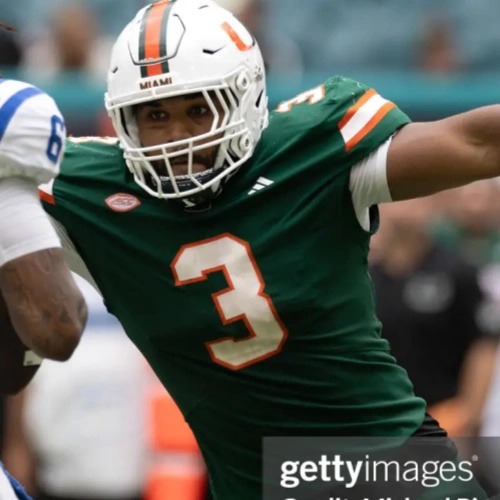 Miami Hurricanes #3 Akheem Mesidor 2024 Green Football Game Jersey