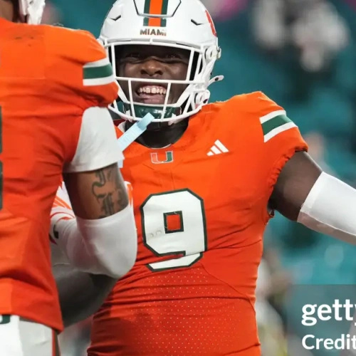 Miami Hurricanes #9 Elija Lofton 2024 Orange Football Game Jersey