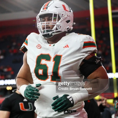 Miami Hurricanes #61 Francis Mauigoa 2024 White Football Game Jersey