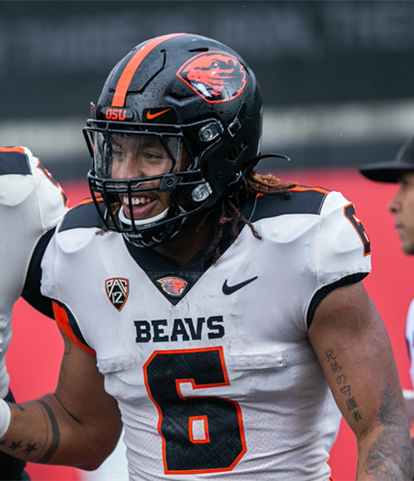 Oregon State Beavers #6 Maalik Murphy White College Football Game Jersey