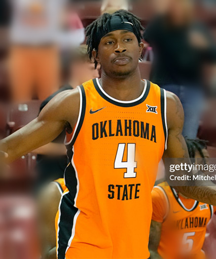 Oklahoma State Cowboys#4 Davonte Davis 2025 Orange College Basketball Game Jersey