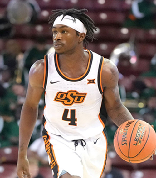 Oklahoma State Cowboys#4 Davonte Davis 2025 White OSU College Basketball Game Jersey