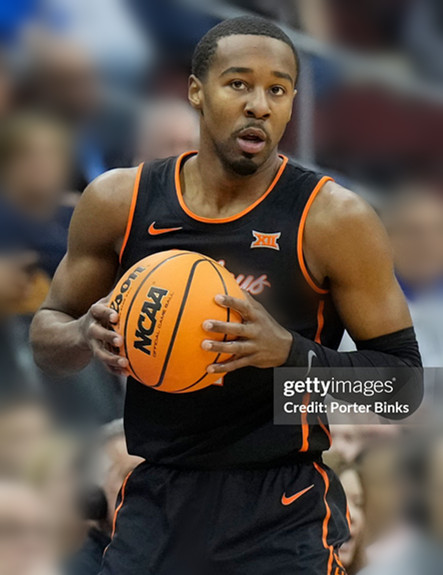 Oklahoma State Cowboys#1 Bryce Thompson 2025 Black College Basketball Game Jersey
