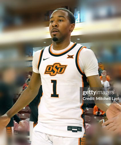 Oklahoma State Cowboys#1 Bryce Thompson 2025 White OSU College Basketball Game Jersey