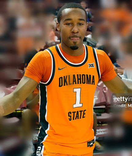 Oklahoma State Cowboys#1 Bryce Thompson 2025 Orange College Basketball Game Jersey