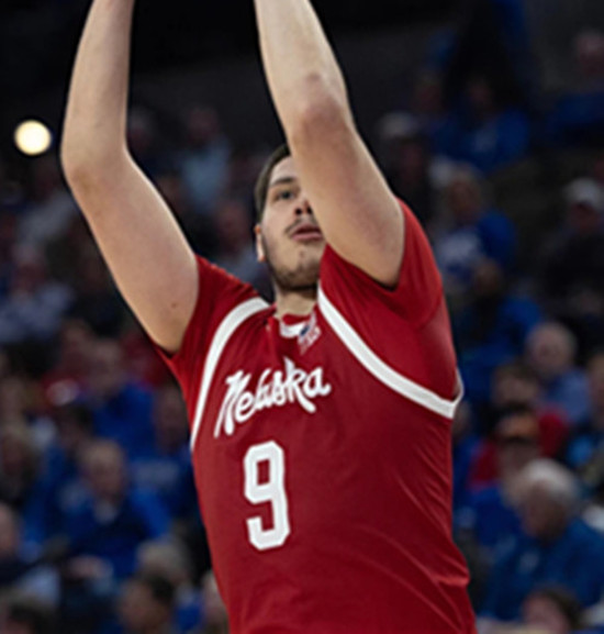 Nebraska Cornhuskers #9 Berke Buyuktuncel 2025 Scarlet College Basketball Game Jersey