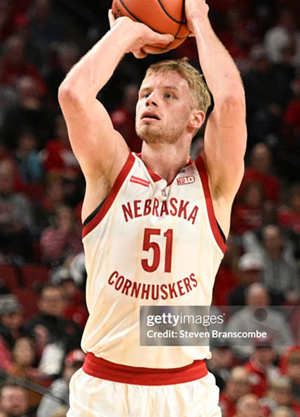 Nebraska Cornhuskers #51 Rienk Mast 2025 Cream College Basketball Game Jersey