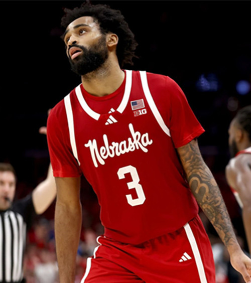 Nebraska Cornhuskers #3 Brice Williams 2025 Scarlet College Basketball Game Jersey