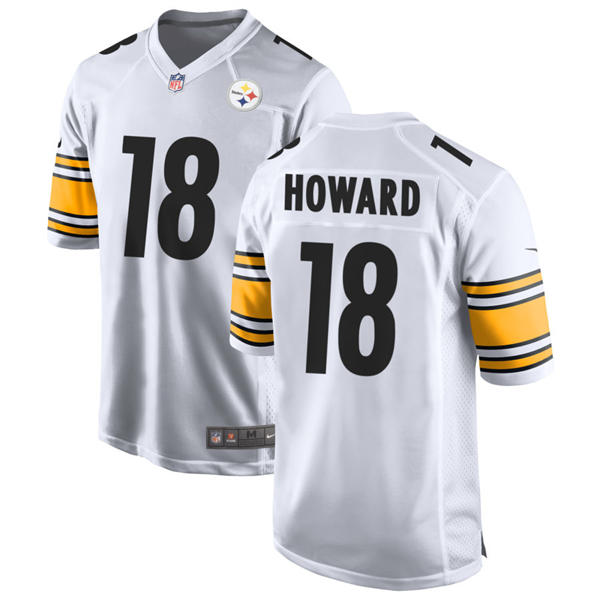 Men's Pittsburgh Steelers #18 Will Howard Nike White Vapor F.U.S.E. Limited Jersey