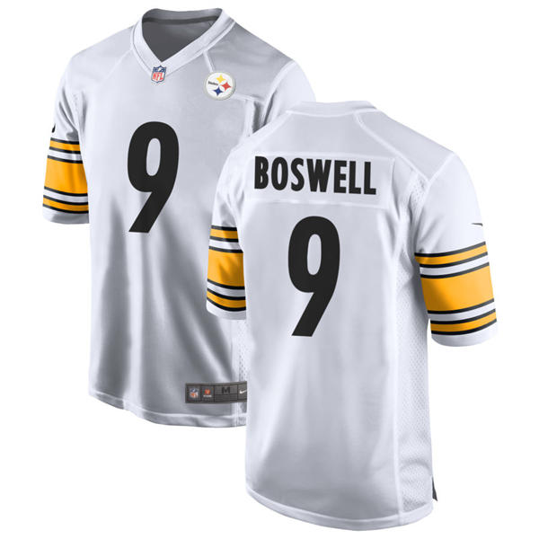 Men's Pittsburgh Steelers #9 Chris Boswell Nike White Vapor F.U.S.E. Limited Jersey