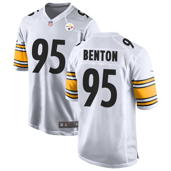 Men's Pittsburgh Steelers #95 Keeanu Benton Nike White Vapor F.U.S.E. Limited Jersey
