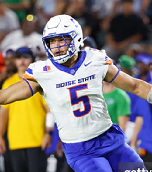 Boise State Broncos #5 Jayden Virgin-Morgan White College Football Game Jersey